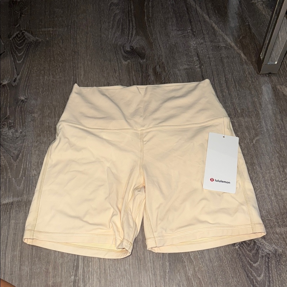 lululemon athletica Women's Tan Bike Shorts